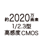 約2020万画素 1／2.3型 （高感度CMOS）