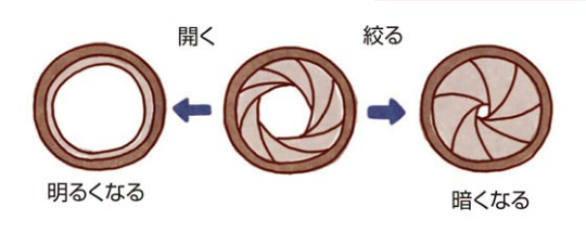 絞り羽根のイラスト