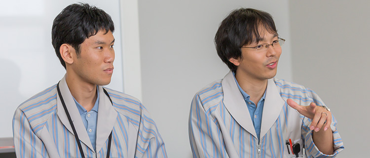 新しい発想で開発に取り組む。