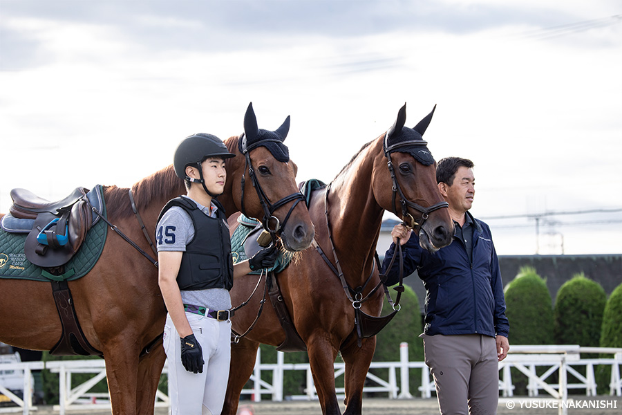 作例7 馬と人のポートレート