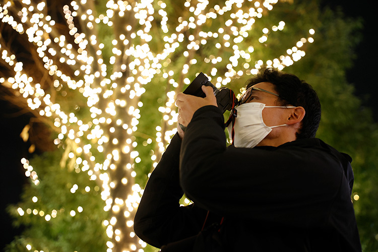 RF50mm F1.8 STMを装着したEOS R5