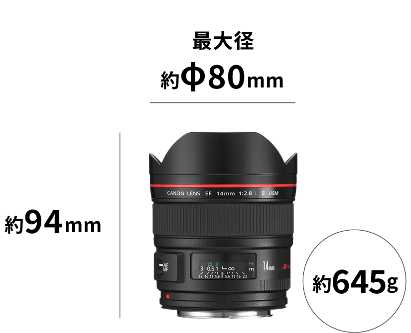 最大径 約Φ80mm 約94mm 約645g