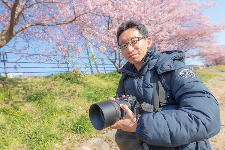 河津にやってきた中西さん