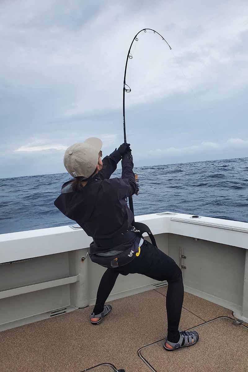 大物がかかった直後の高本さん