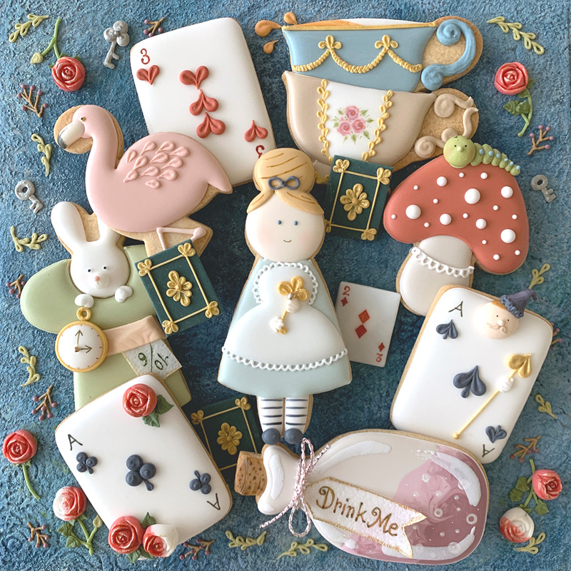 絵本の世界を再現したアイシングクッキーの作品の写真