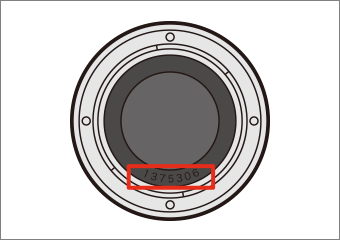 マウント（金属部に刻印）