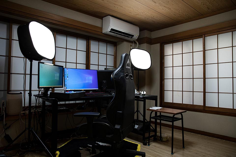 ノビ氏の自宅ゲーミング環境