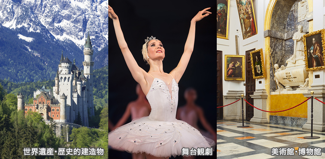 世界遺産・歴史的建造物/舞台観劇/美術館・博物館