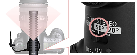 拡張機能 指向性ステレオマイクロホン DM-E1：レンズ交換式カメラ 