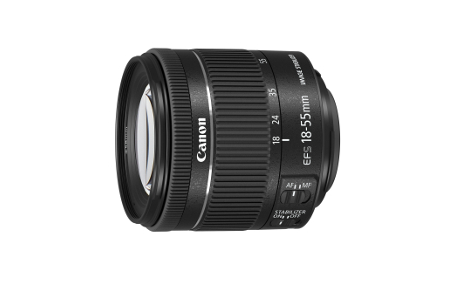 Canon EF-S18-55mm 4-5.6 IS STM レンズフード付フロントキャップ