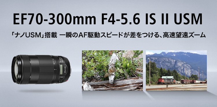 EF70-300mm F4-5.6 IS II USM：レンズ交換式カメラ・レンズ