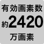 有効画素数約2420万画素