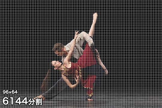 96×64 6144分割