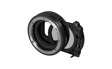 ドロップインフィルター マウントアダプター EF-EOS R ドロップイン 円偏光フィルター A付