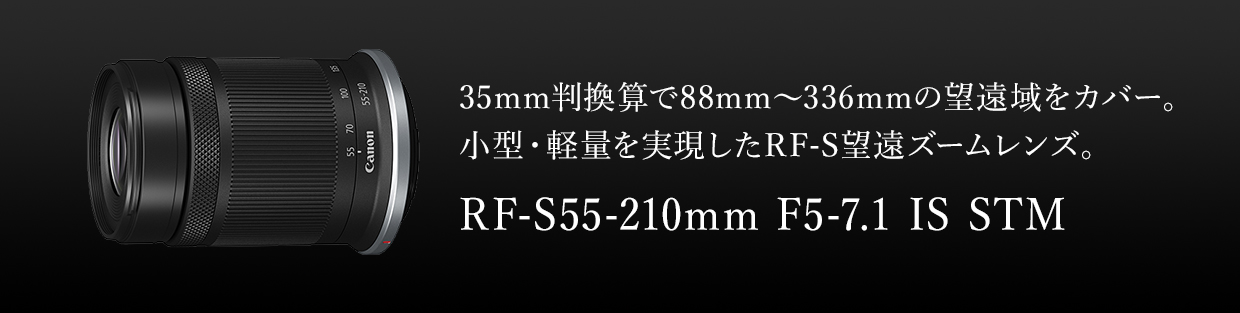 【美品】Canonキヤノン RF-S55-210mm F5-7.1 IS STMキズカビやクモリも無く