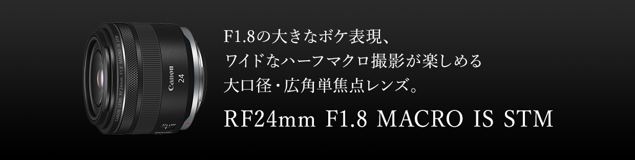 RF24mm F1.8 MACRO IS STM：レンズ交換式カメラ・レンズ｜個人｜キヤノン