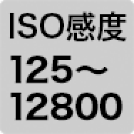 ISO感度 125～12800