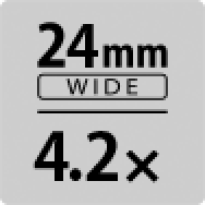 24mm wide 4.2倍