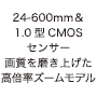 24-600mm＆1.0型CMOSセンサー 画質を磨き上げた高倍率ズームモデル
