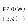 F2.0（W）-F3.9（T）