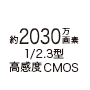 約2030万画素 1／2.3型 （高感度CMOS）