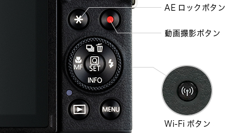 写真:背面ボタン