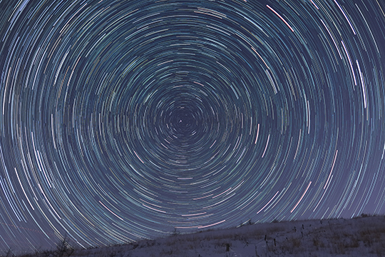 写真:星空軌跡