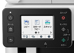 写真:2.7型タッチパネル液晶