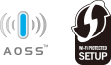 ロゴ:AOSS、SETUP