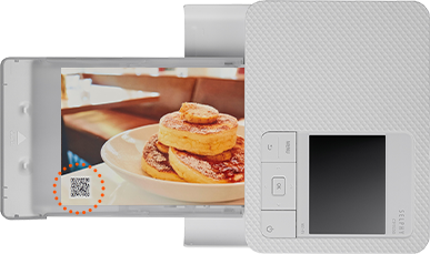 画像:QRコードのプリント例