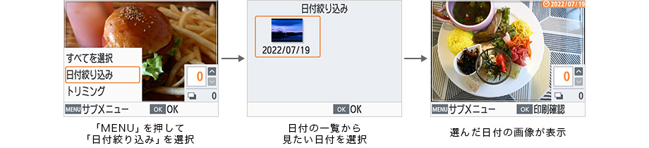図:日付絞り込みの例