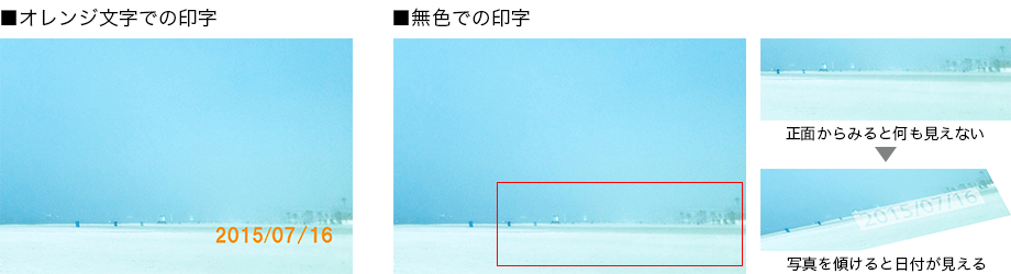 図:日付印字設定の例