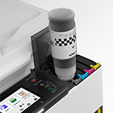 写真：文字の美しさアップ「新顔料インク」