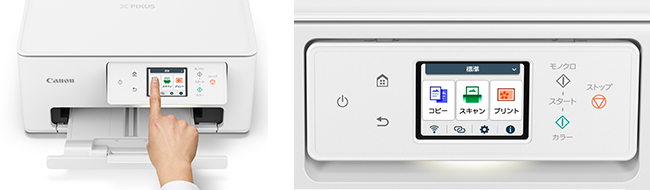 図:2.7型タッチパネル