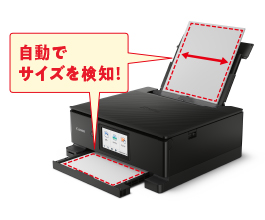 自動でサイズを検知!