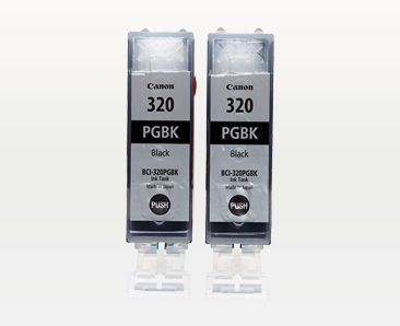 インクタンク BCI-320PGBK ブラック(2個パック)：インクジェット