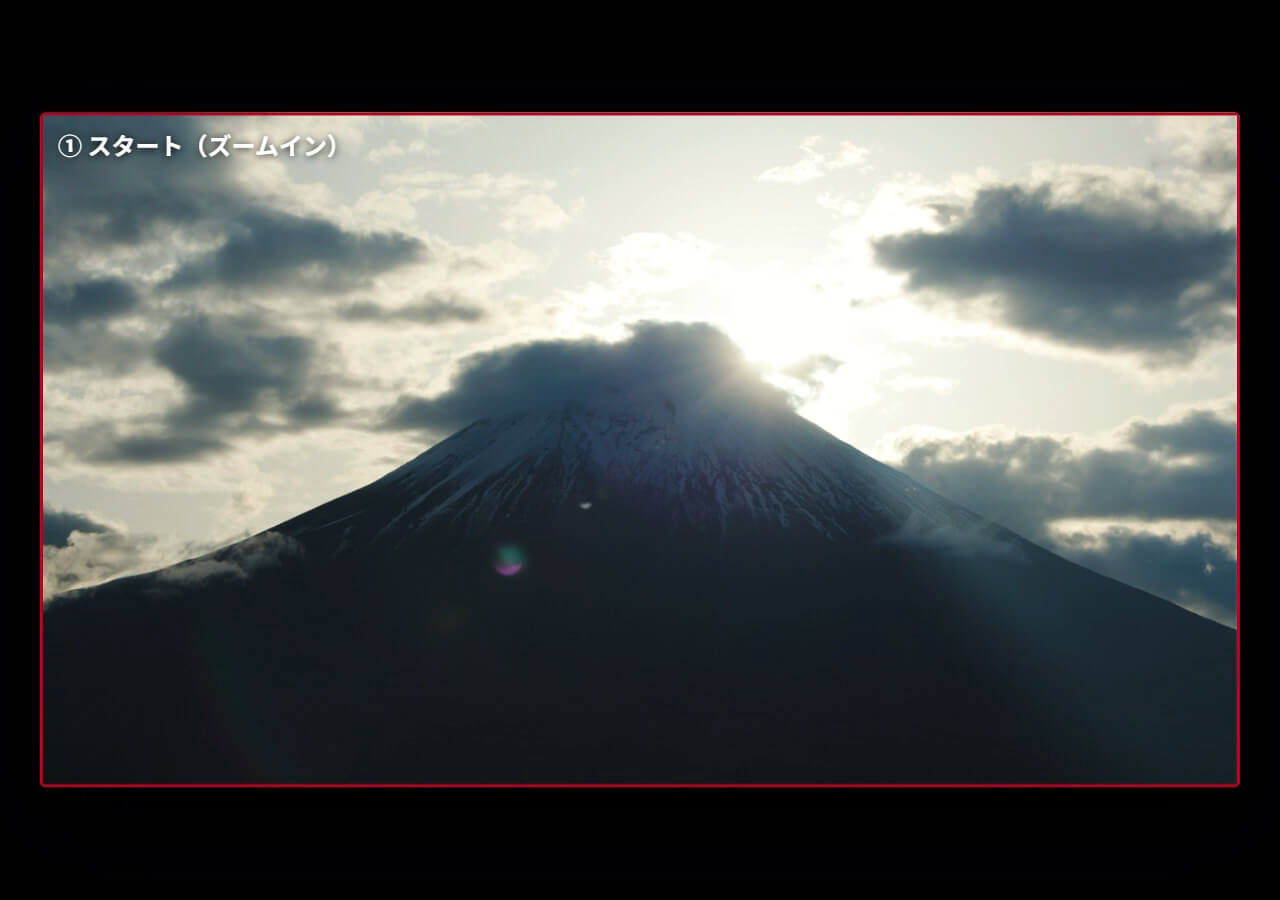 カメラワーク後から追加できる 動画サムネイル
